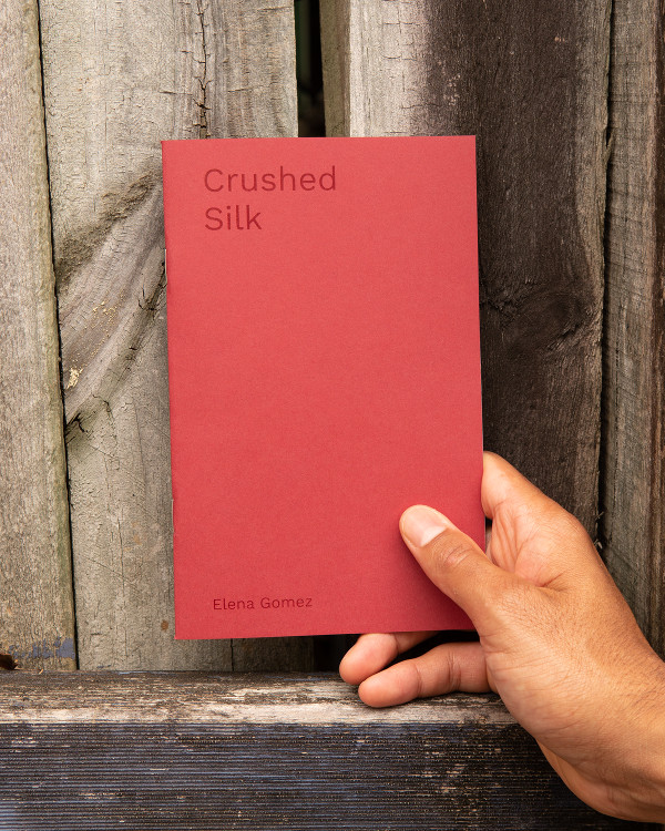 Crushed Silk pamphlet with red cover