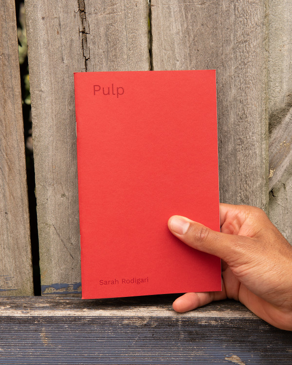Pulp pamphlet with red cover